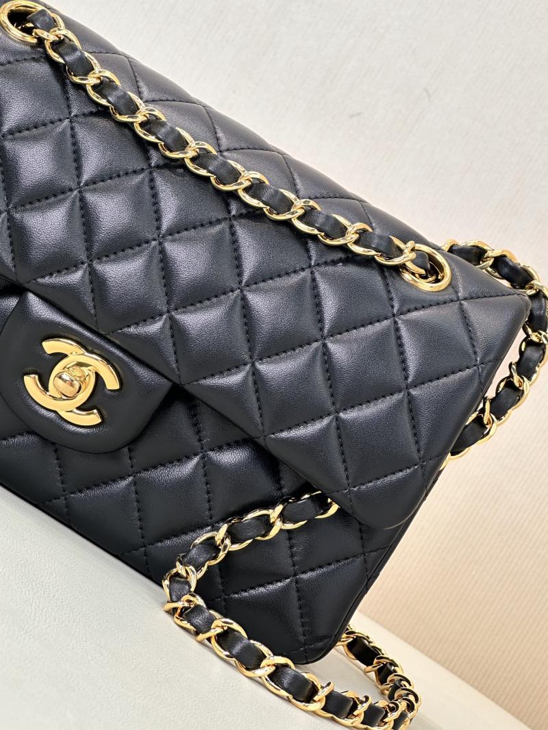 Small Chanel Lambskin Flap Bag A01117 Black