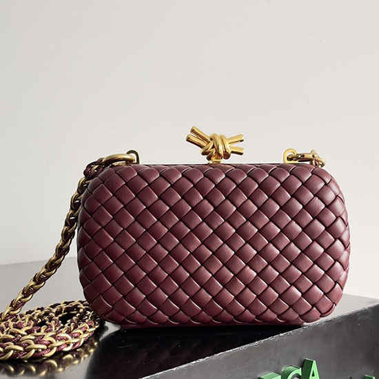 Bottega Veneta Knot With Chain 776662 Red