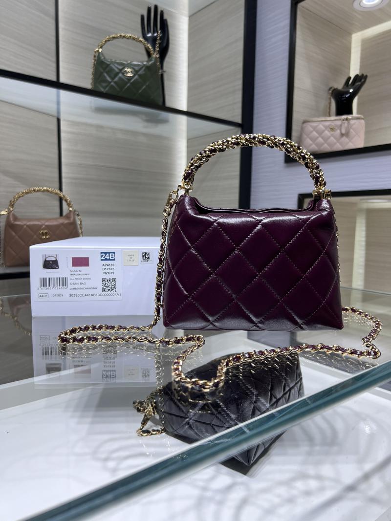 Chanel Clutch With Chain AP4189 Burgundy