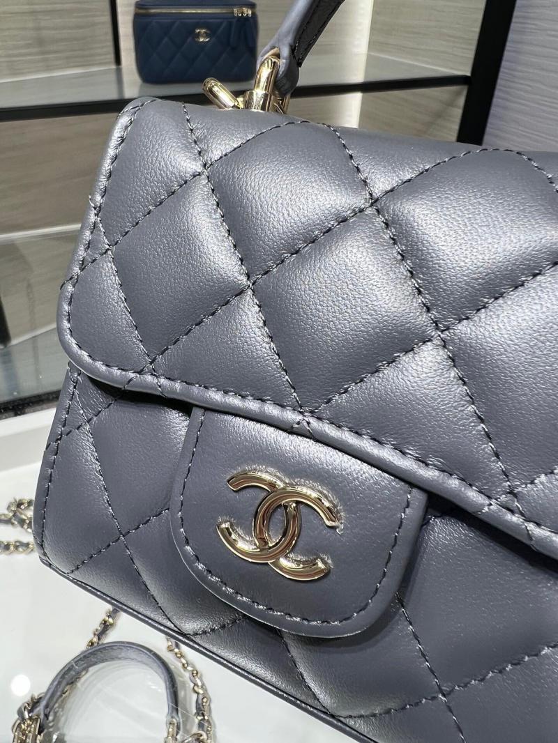 Chanel Clutch With Chain Black AP2682 Dark Grey