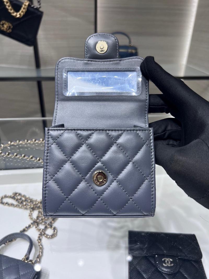 Chanel Clutch With Chain Black AP2682 Dark Grey