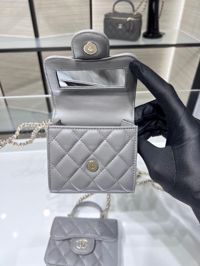 Chanel Clutch With Chain Black AP2682 Grey