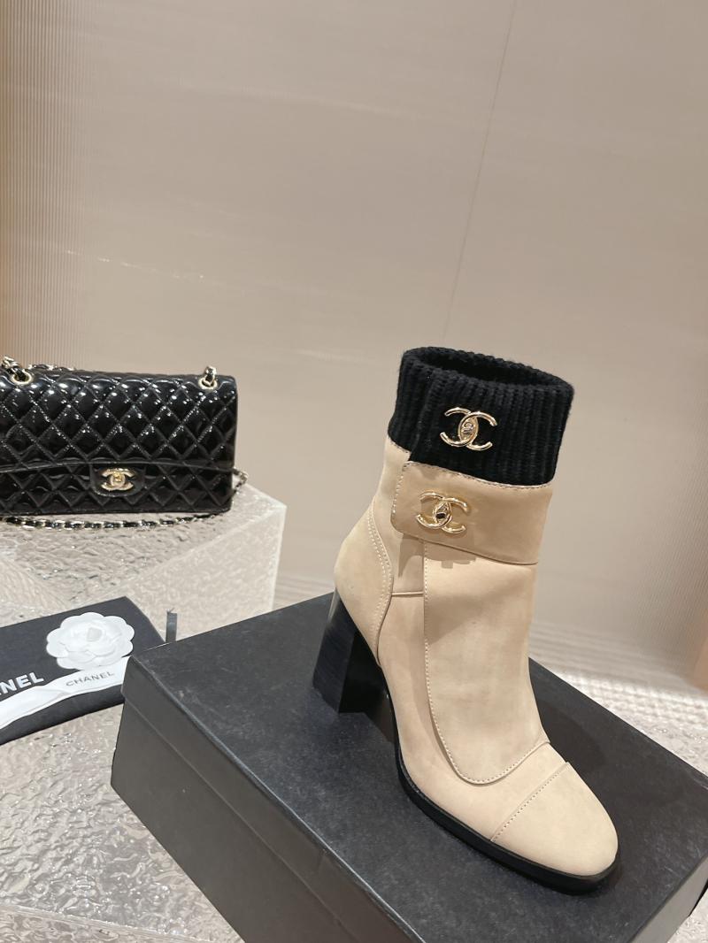 Chanel Leather Boots SCB90501