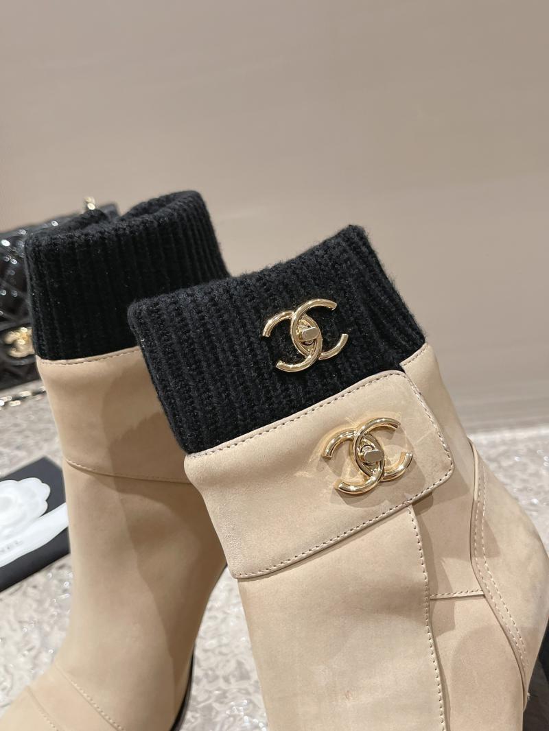 Chanel Leather Boots SCB90501