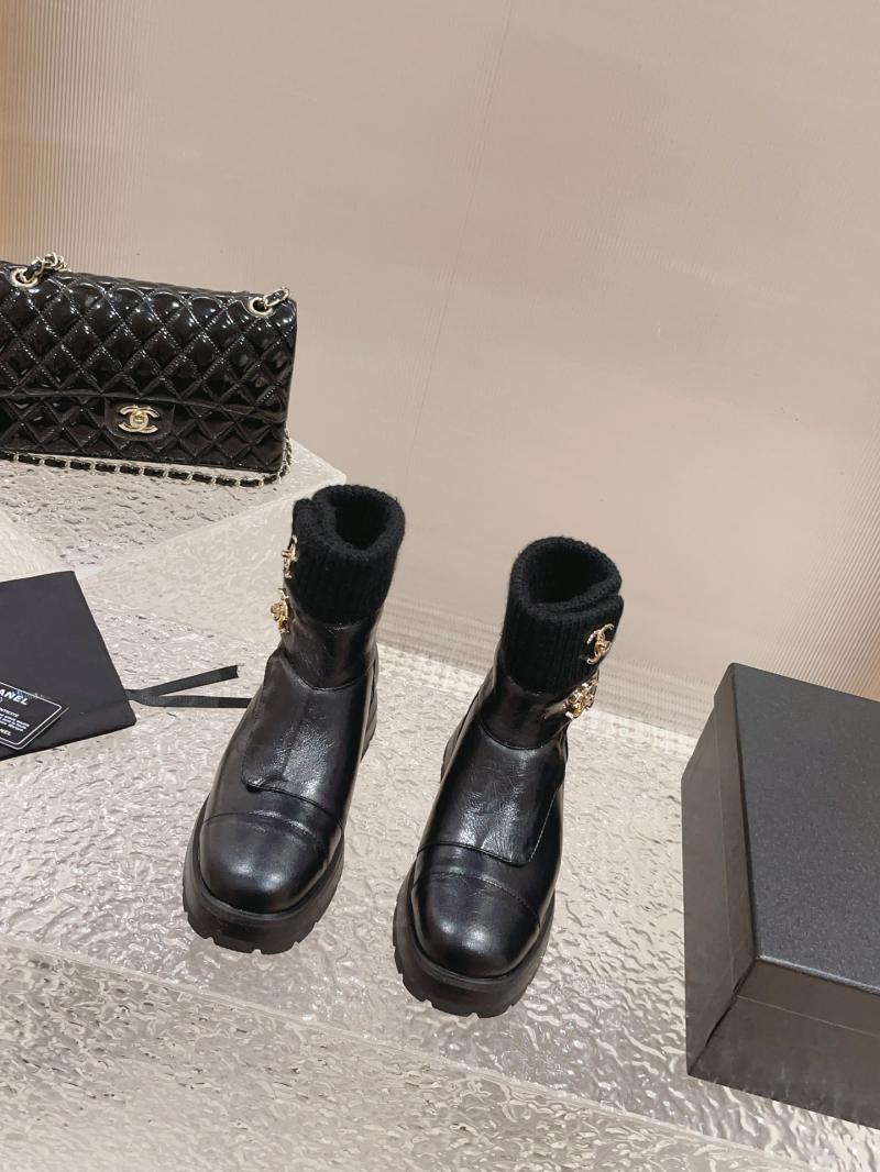 Chanel Leather Boots SCB90502