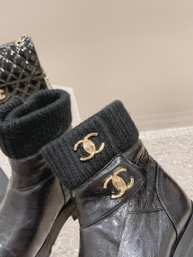 Chanel Leather Boots SCB90502