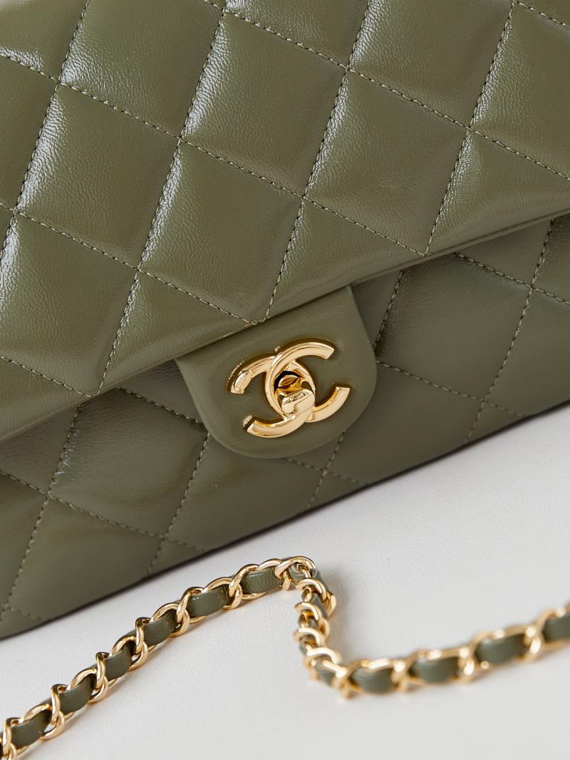 Chanel Mini Flap Bag With Top Handle AS5043 Green