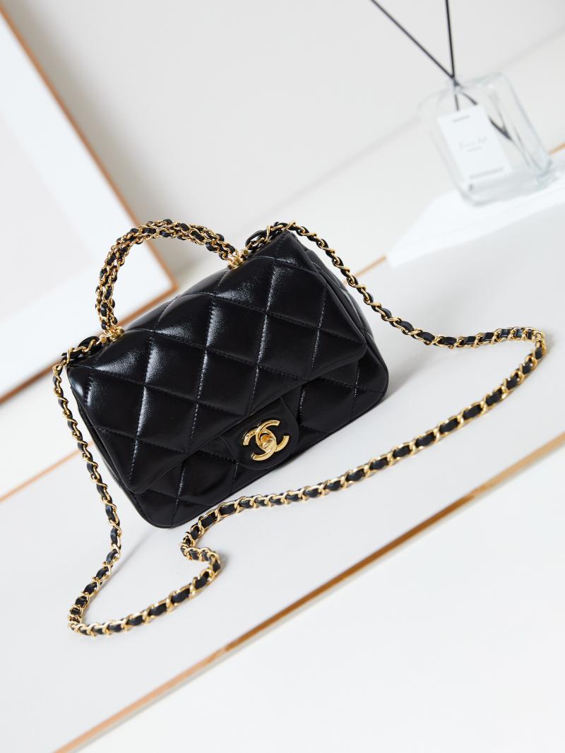 Chanel Mini Flap Bag with Top Handle AS5032 Black