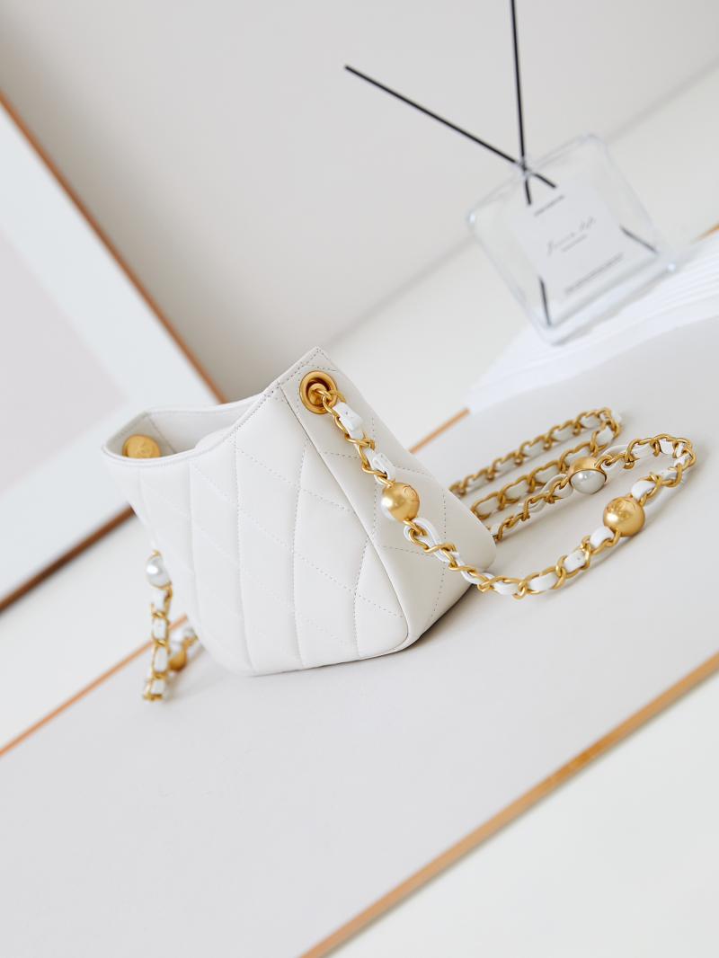 Chanel Mini Shoulder Bag AS4948 White