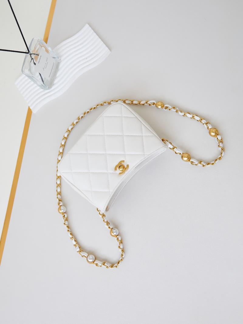 Chanel Mini Shoulder Bag AS4948 White