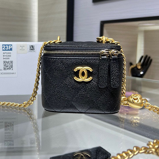 Chanel Mini Vanity Case AP3203 Black