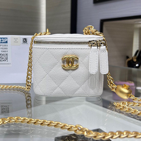 Chanel Mini Vanity Case AP3203 White