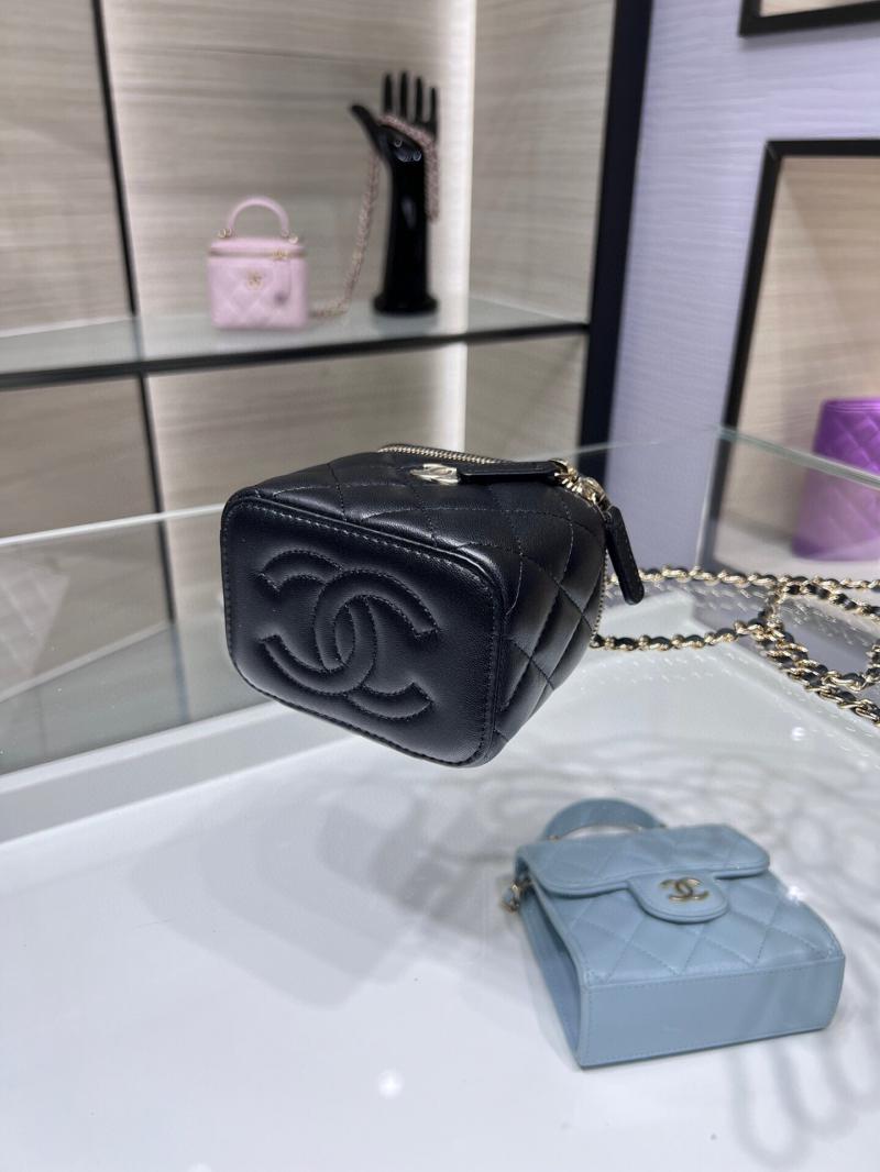 Chanel Mini Vanity With Chain AP2198 Black