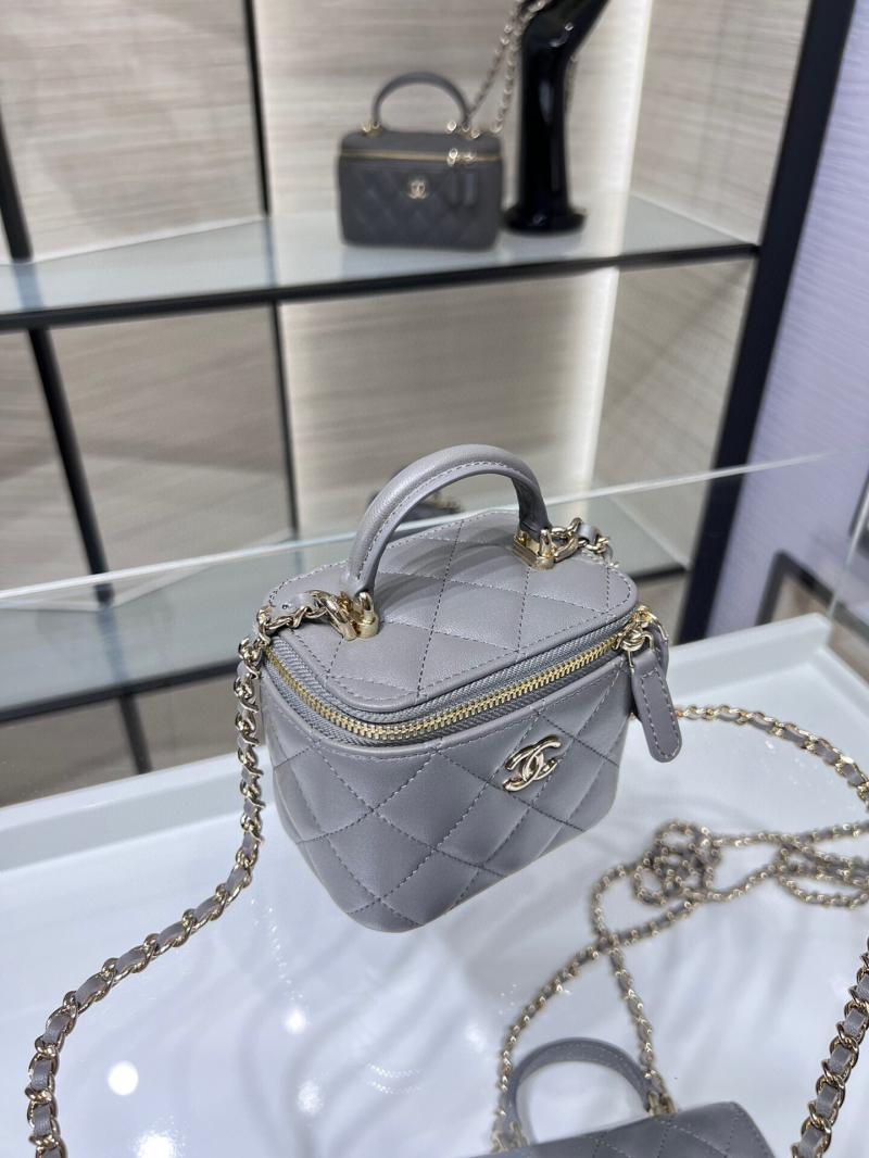 Chanel Mini Vanity With Chain AP2198 Grey