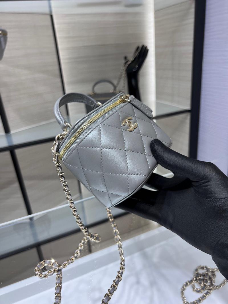 Chanel Mini Vanity With Chain AP2198 Grey