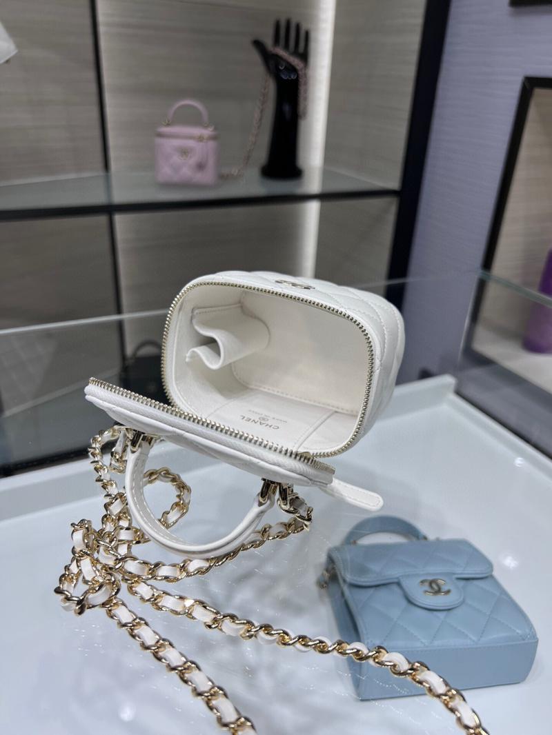 Chanel Mini Vanity With Chain AP2198 White