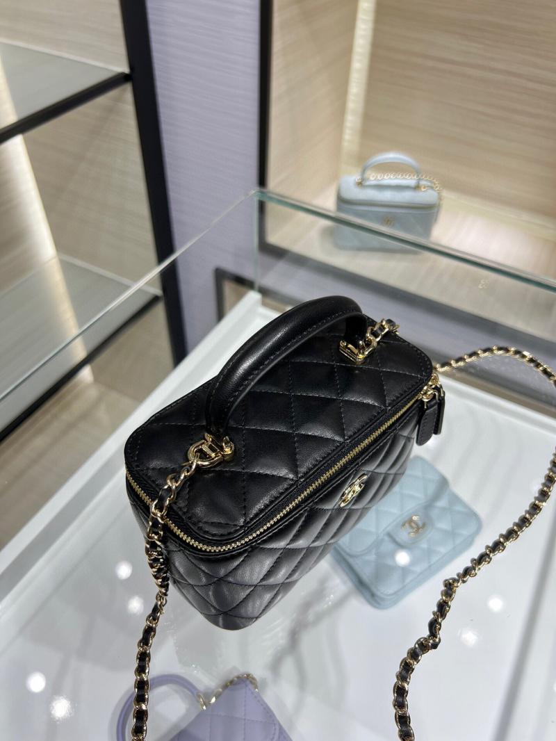 Chanel Vanity Case With Chain AP2199 Black