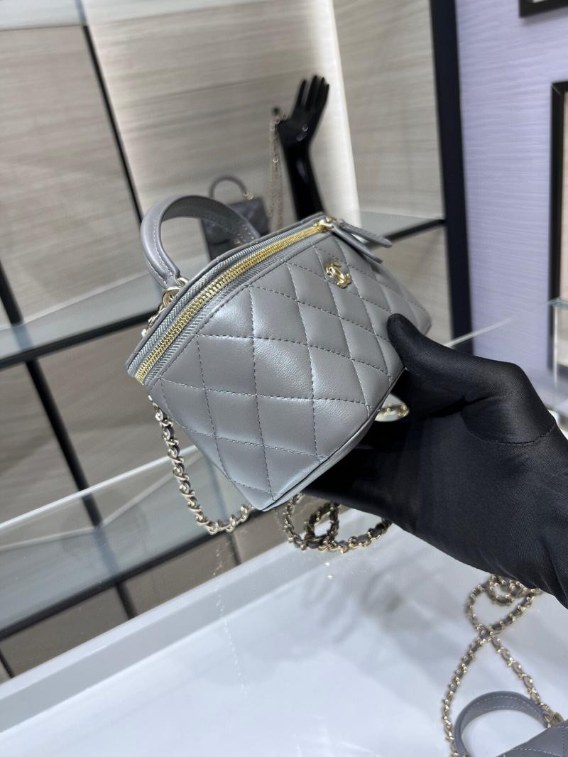 Chanel Vanity Case With Chain AP2199 Grey