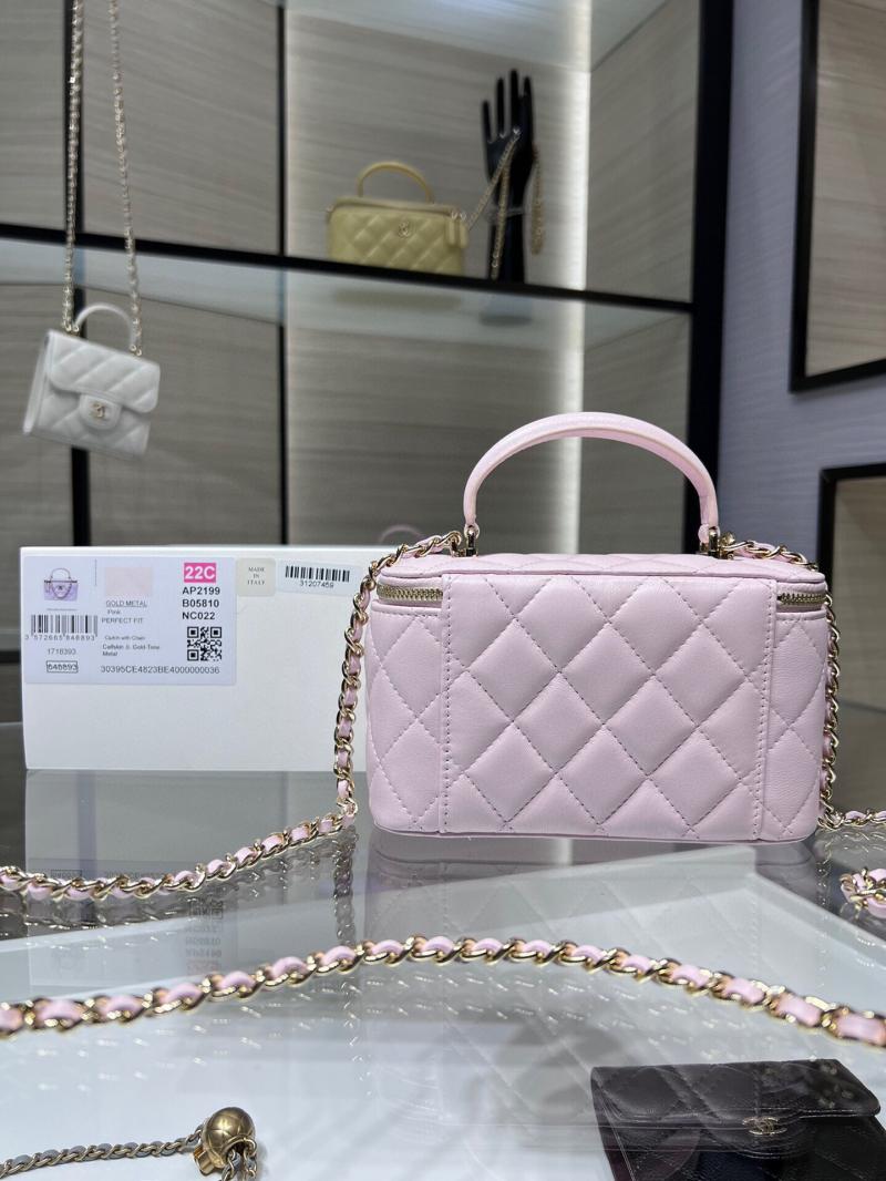 Chanel Vanity Case With Chain AP2199 Pink