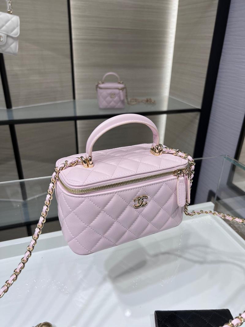 Chanel Vanity Case With Chain AP2199 Pink