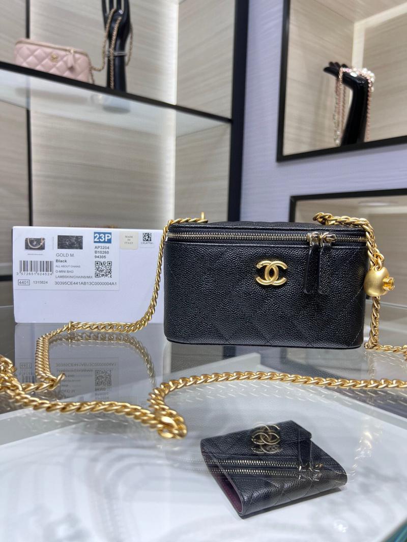 Chanel Vanity Case With Chain AP3204 Black