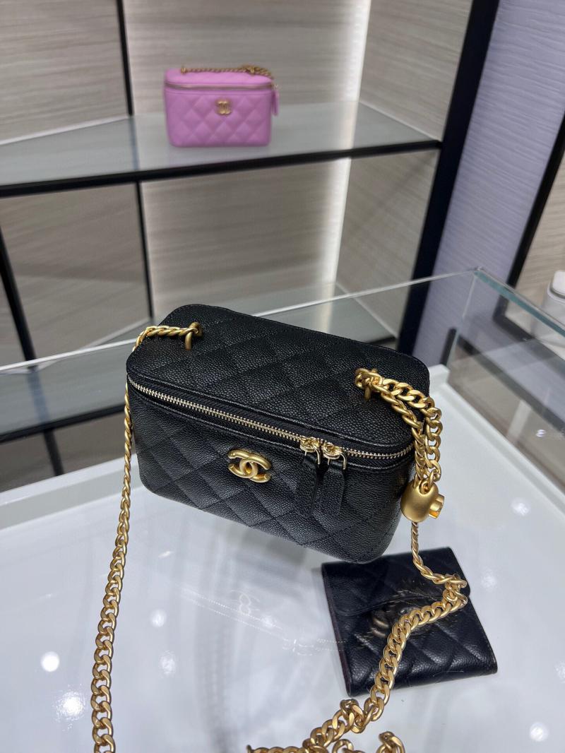 Chanel Vanity Case With Chain AP3204 Black