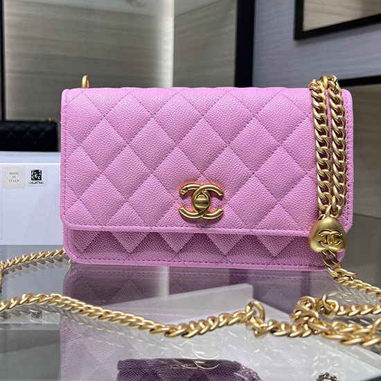 Chanel Woc Chain Wallet AP3201 Pink