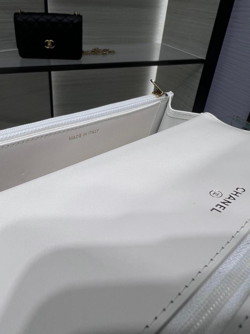 Chanel Woc Chain Wallet AP3201 White