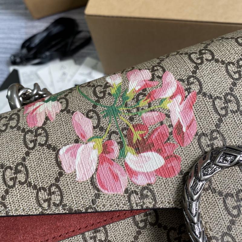 Gucci Dionysus Small Shoulder Bag 400249 with Red Flower