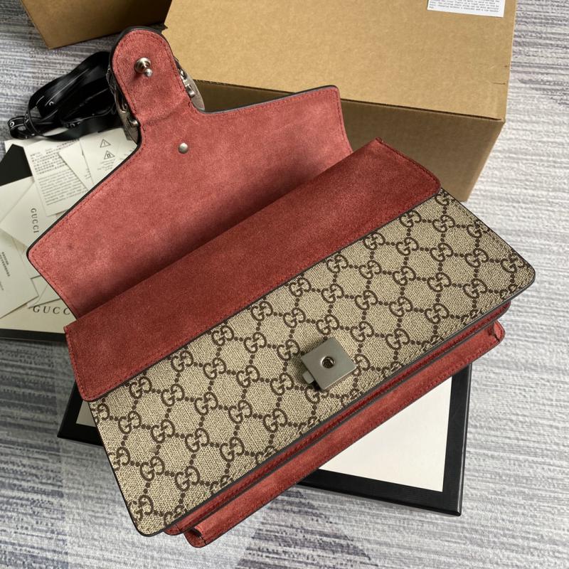 Gucci Dionysus Small Shoulder Bag 400249 with Red Flower