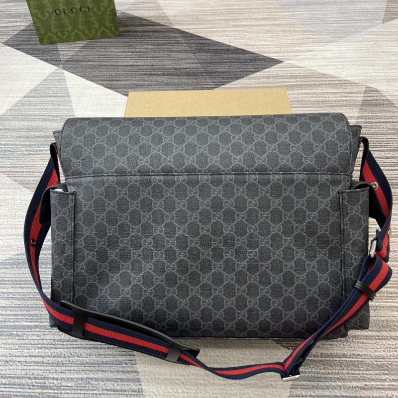 Gucci GG Supreme Medium Diaper Bag 211131 Black