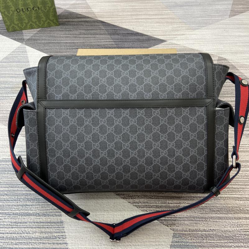 Gucci GG Supreme Medium Diaper Bag 495909 Black