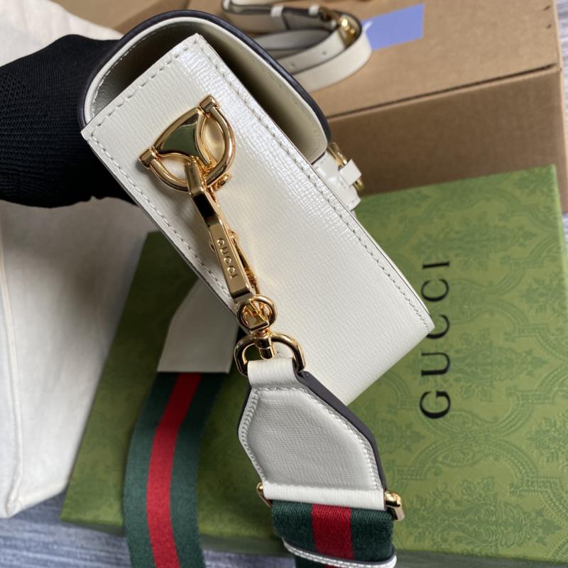 Gucci Horsebit 1955 Mini Bag 658574 White