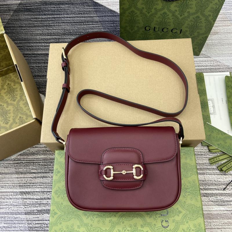 Gucci Horsebit 1955 Mini Shoulder Bag 815205 Burgundy