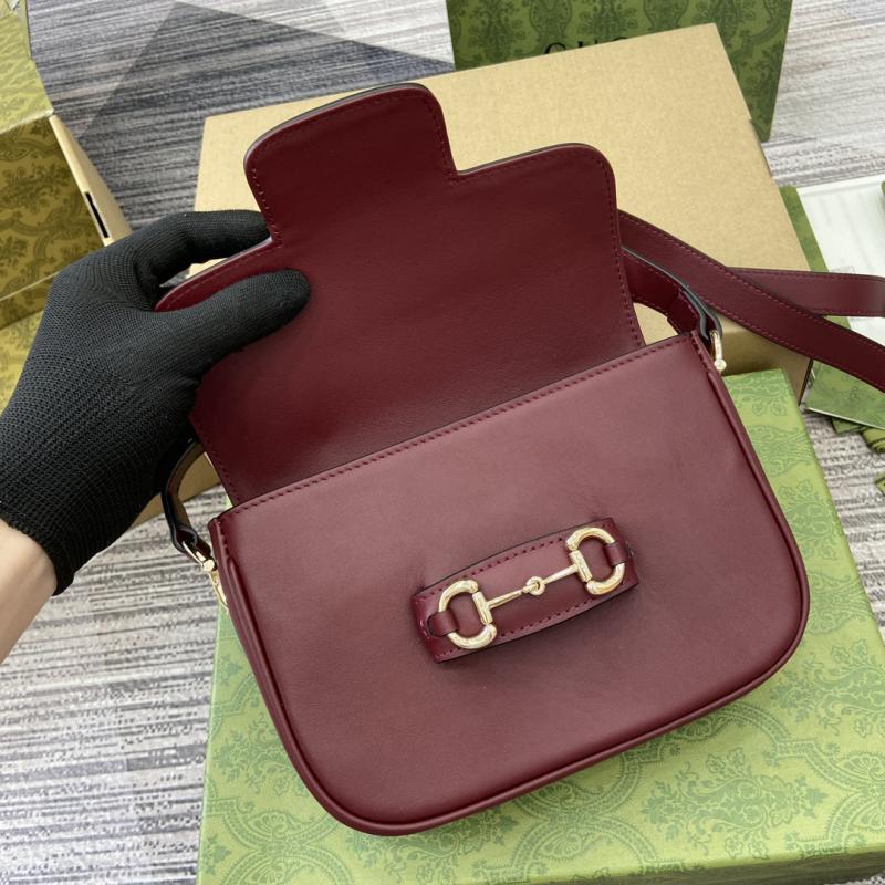 Gucci Horsebit 1955 Mini Shoulder Bag 815205 Burgundy