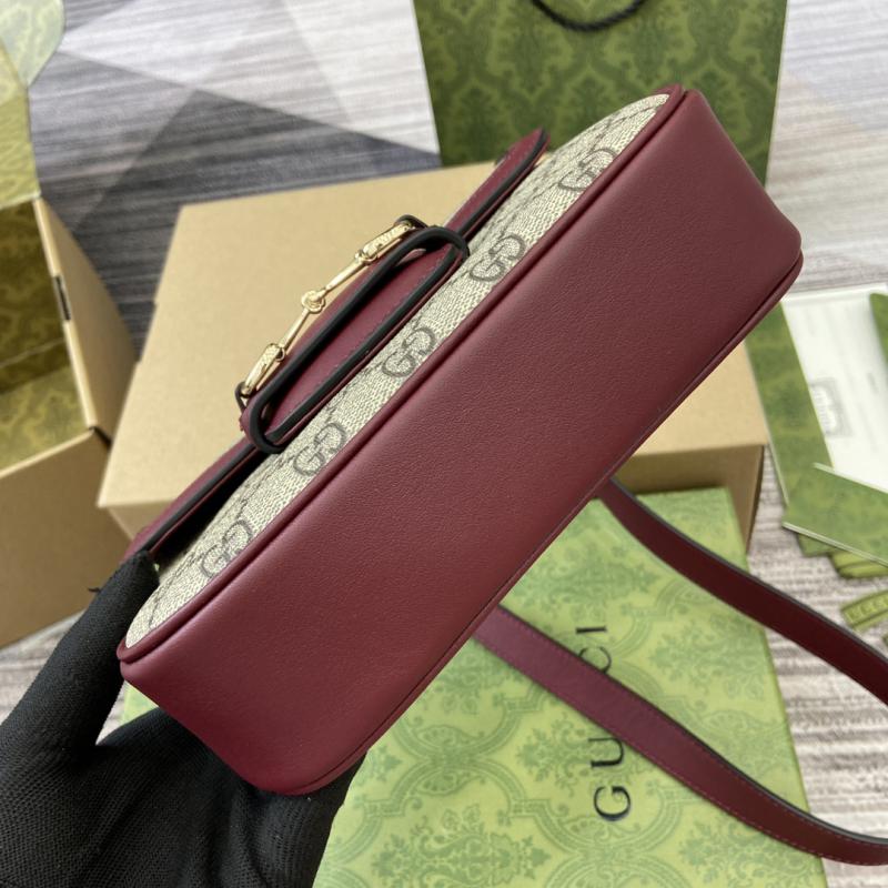 Gucci Horsebit 1955 Mini Shoulder Bag 815205 Burgundy