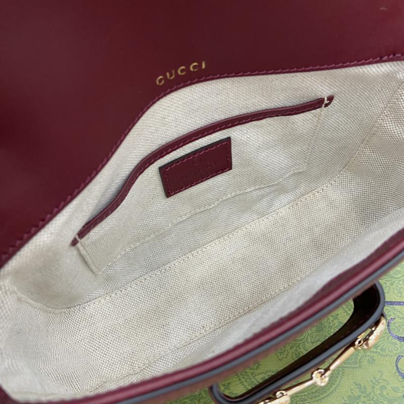 Gucci Horsebit 1955 Mini Shoulder Bag 815205 Burgundy