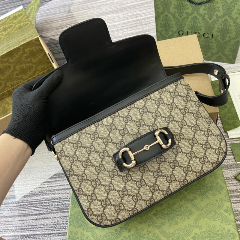 Gucci Horsebit 1955 Small Shoulder Bag 815178 Black