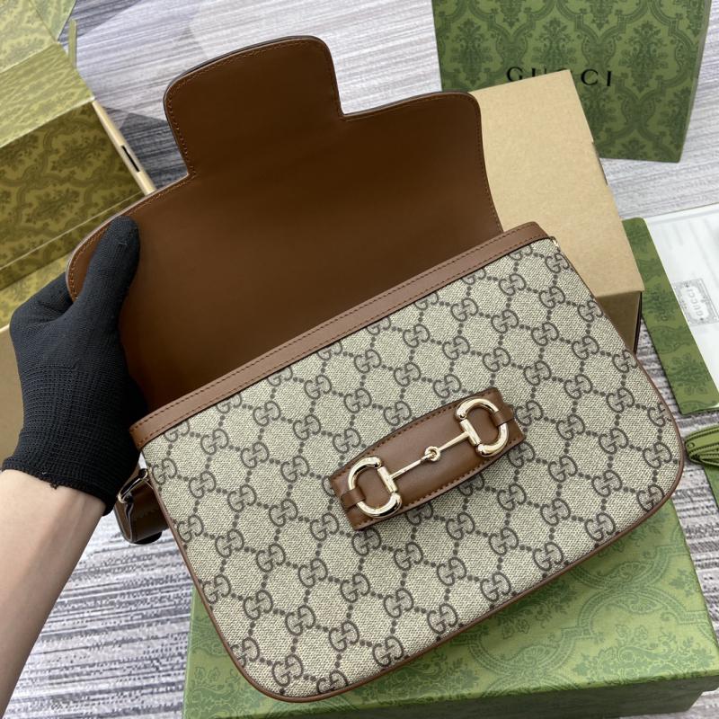 Gucci Horsebit 1955 Small Shoulder Bag 815178 Brown