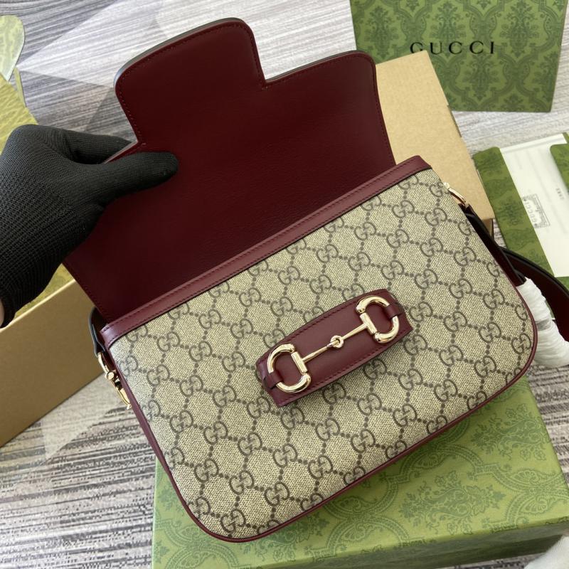 Gucci Horsebit 1955 Small Shoulder Bag 815178 Burgundy