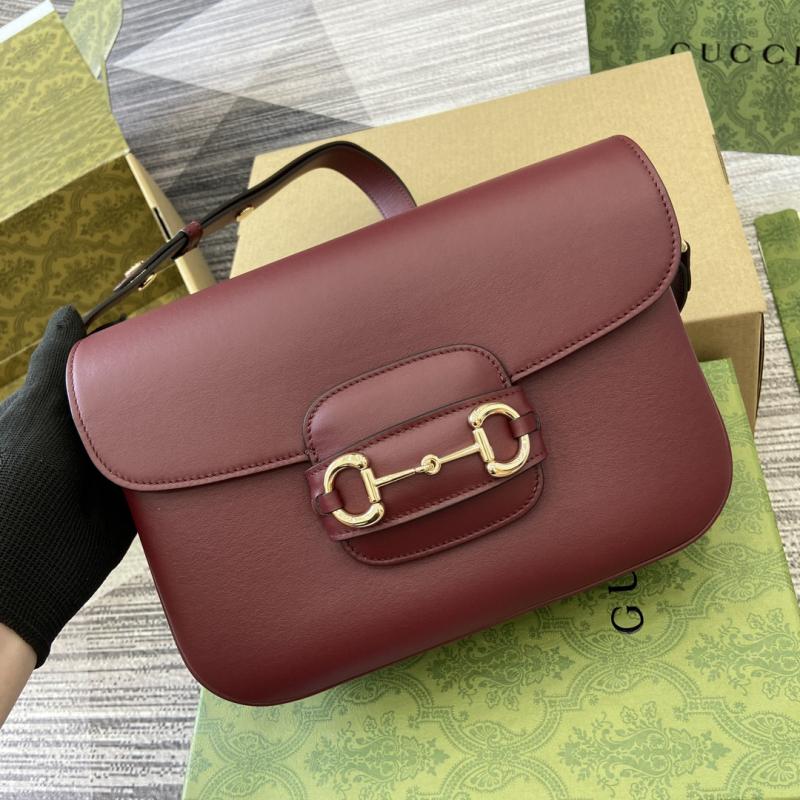 Gucci Horsebit 1955 Small Shoulder Bag 815178 Burgundy