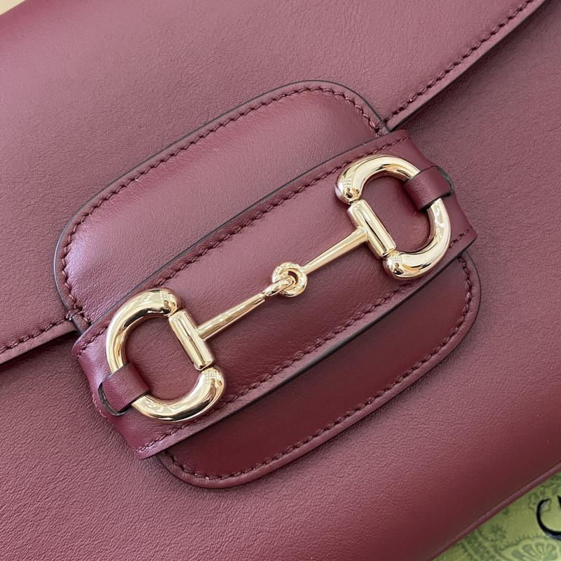 Gucci Horsebit 1955 Small Shoulder Bag 815178 Burgundy