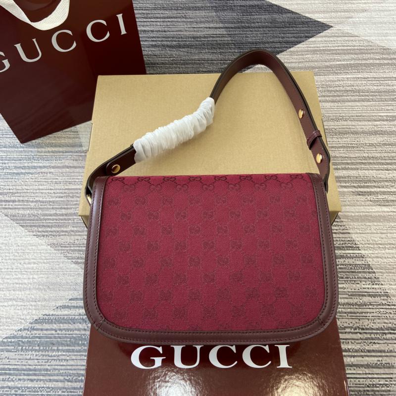 Gucci Horsebit 1955 Small Shoulder Bag Burgundy 602204