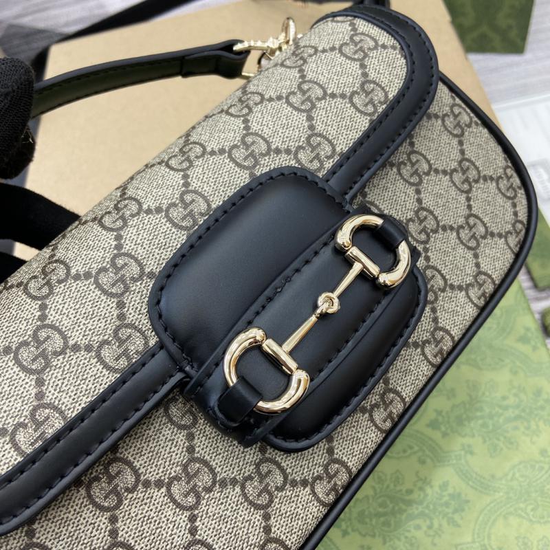 Gucci Horsebit 1955 Small Top Handle Bag 815206 Black