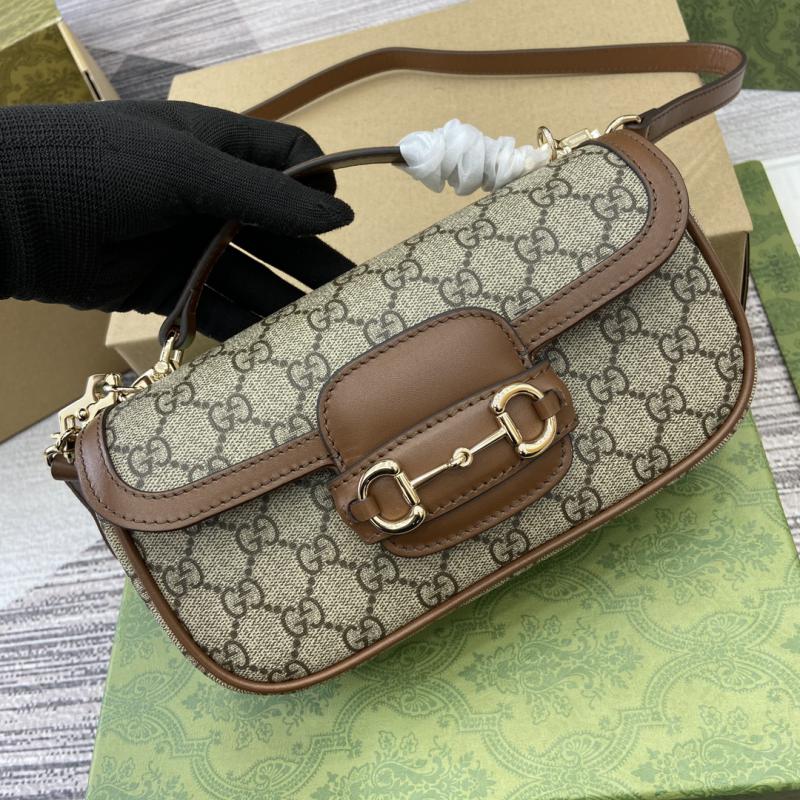 Gucci Horsebit 1955 Small Top Handle Bag 815206 Brown