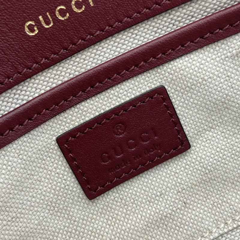 Gucci Horsebit 1955 Leather Small Top Handle Bag 815206 Burgundy