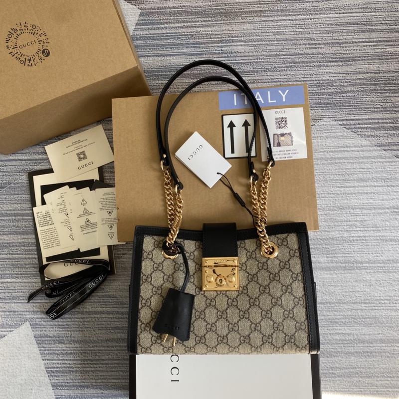 Gucci Padlock GG Small Shoulder Bag 498156 Black