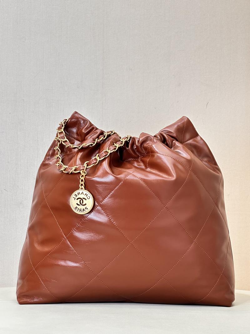 Chanel 22 Handbag AS3261 Tan