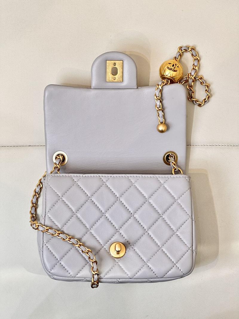 Chanel Lambskin Flap Bag AS1786 Grey