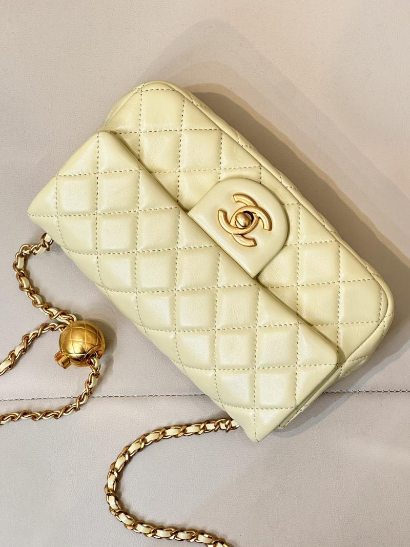 Chanel Lambskin Flap Bag AS1787 Yellow